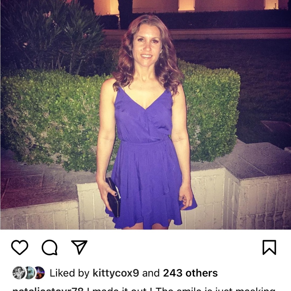 Express xs blue dress